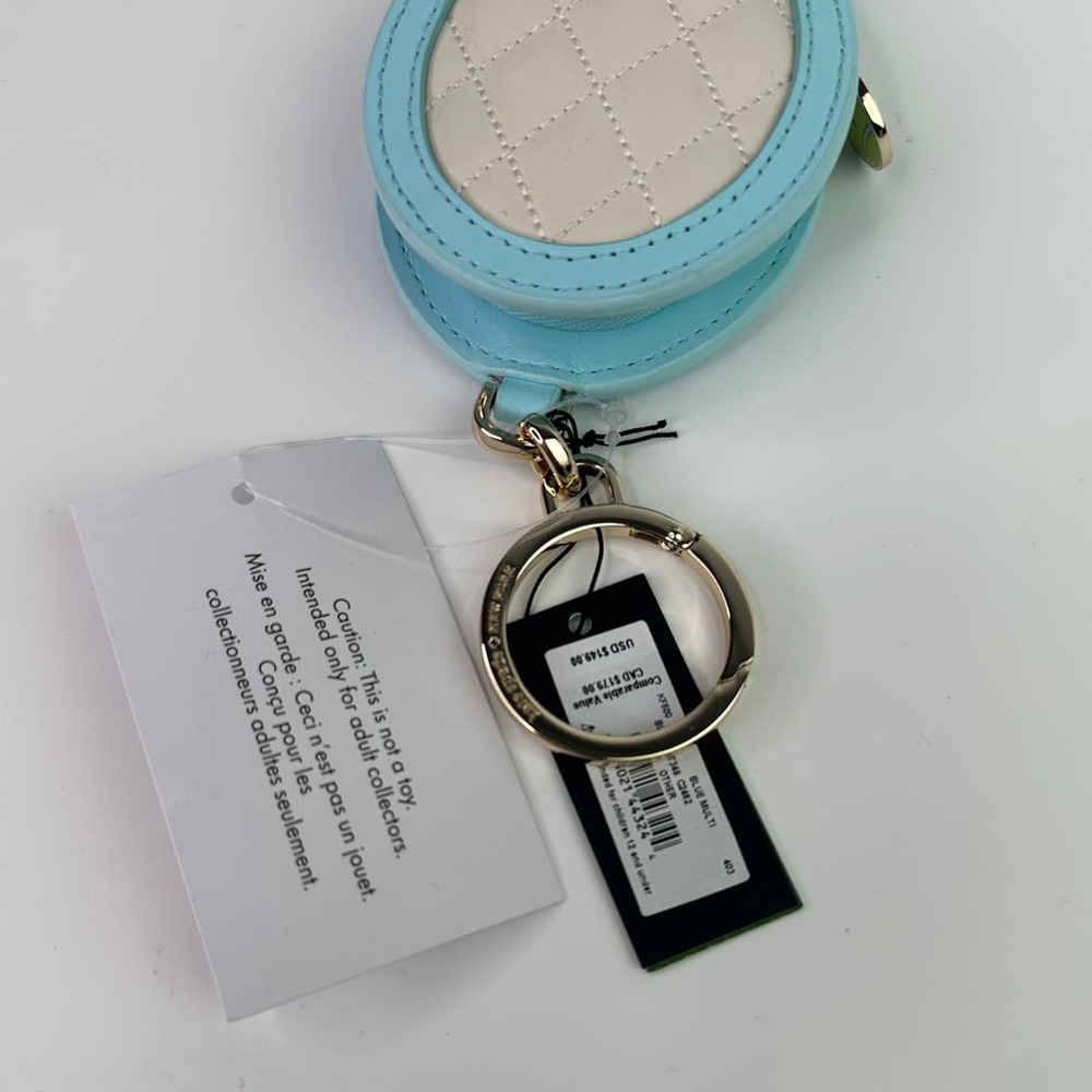 Kate Spade Grand 3D Tennis Racquet Bag Charm and Card Holder. - Picture 7 of 12